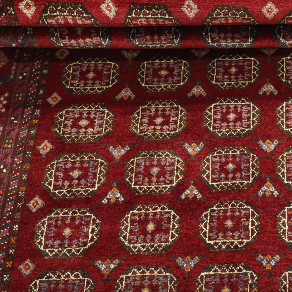 Løper Balutsj-teppe - 193 x 108 cm - mørk rød