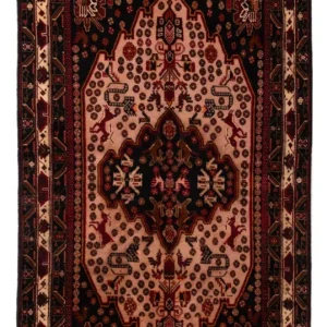 Løper Balutsj-teppe - 193 x 110 cm - lys rød