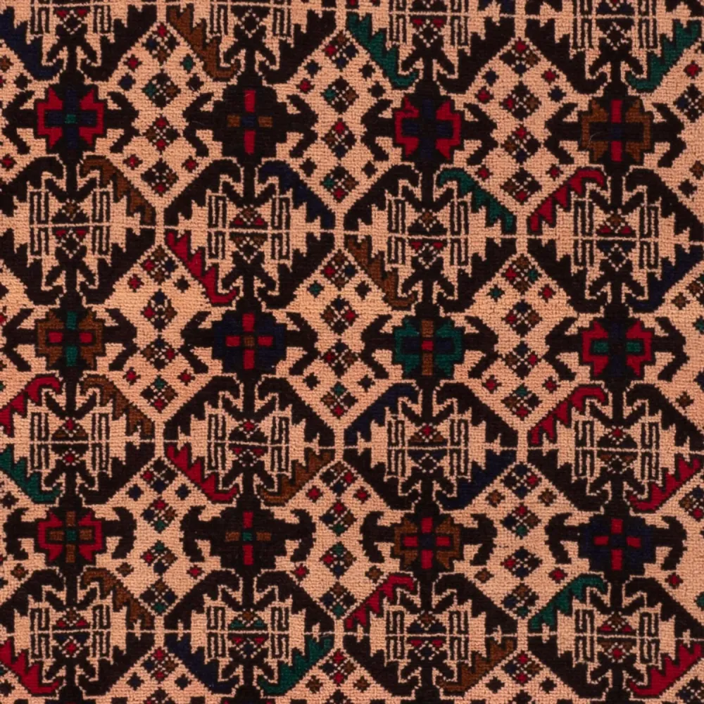 Løper Balutsj-teppe - 193 x 112 cm - lys rød