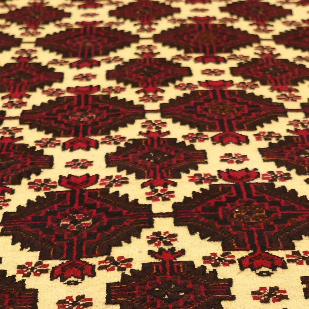 Løper Balutsj-teppe - 193 x 99 cm - flerfarget