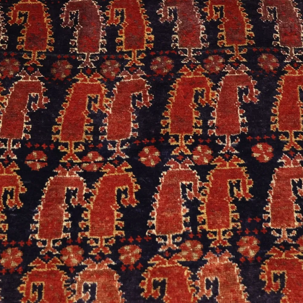Løper Balutsj-teppe - 194 x 100 cm - mørk rød