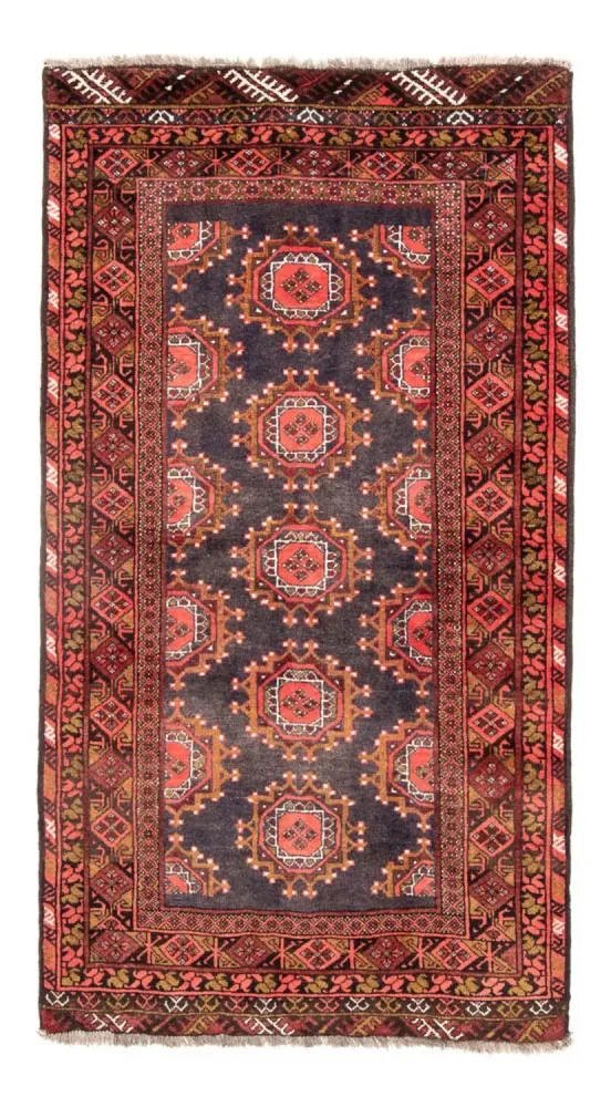 Løper Balutsj-teppe - 194 x 105 cm - lys rød