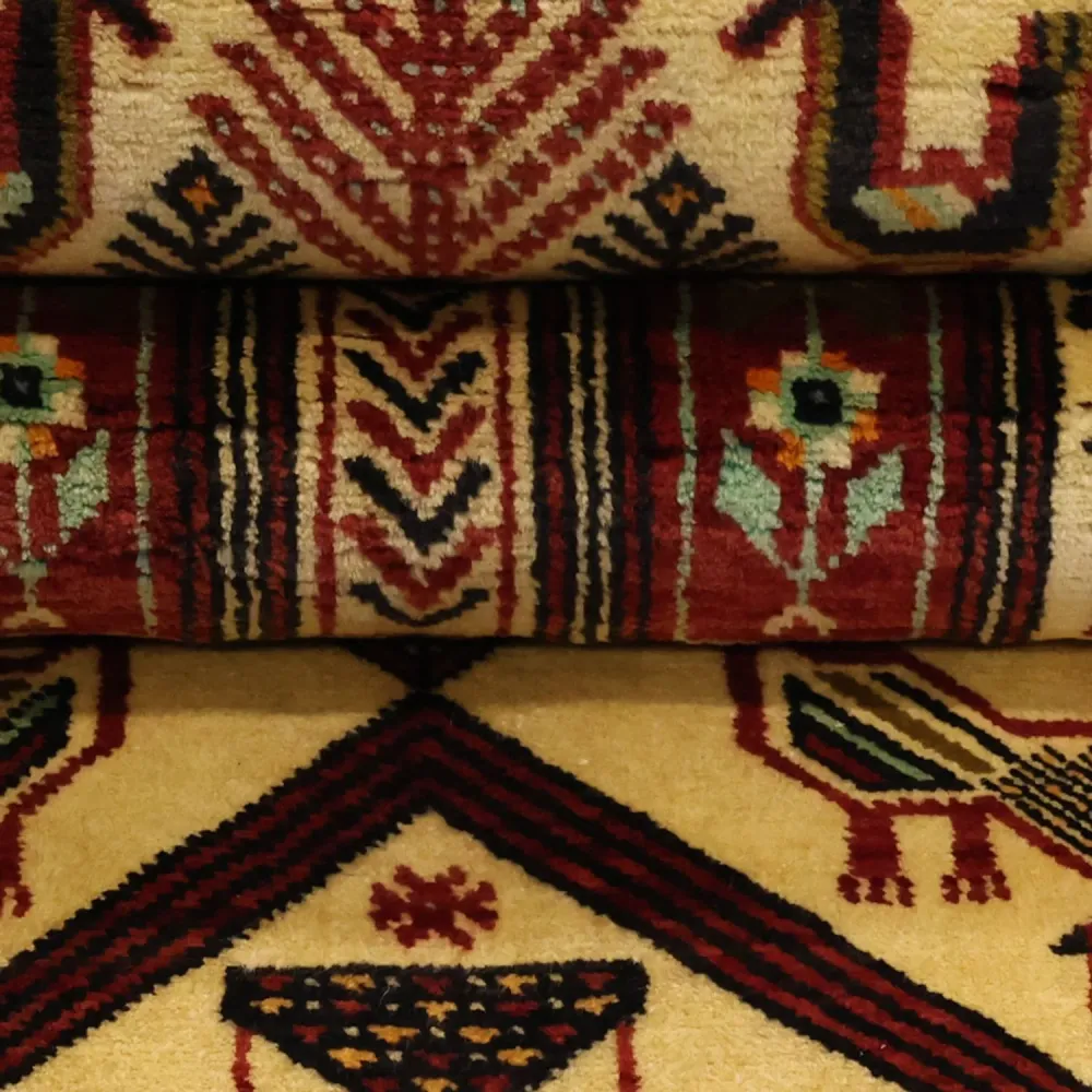 Løper Balutsj-teppe - 196 x 103 cm - beige