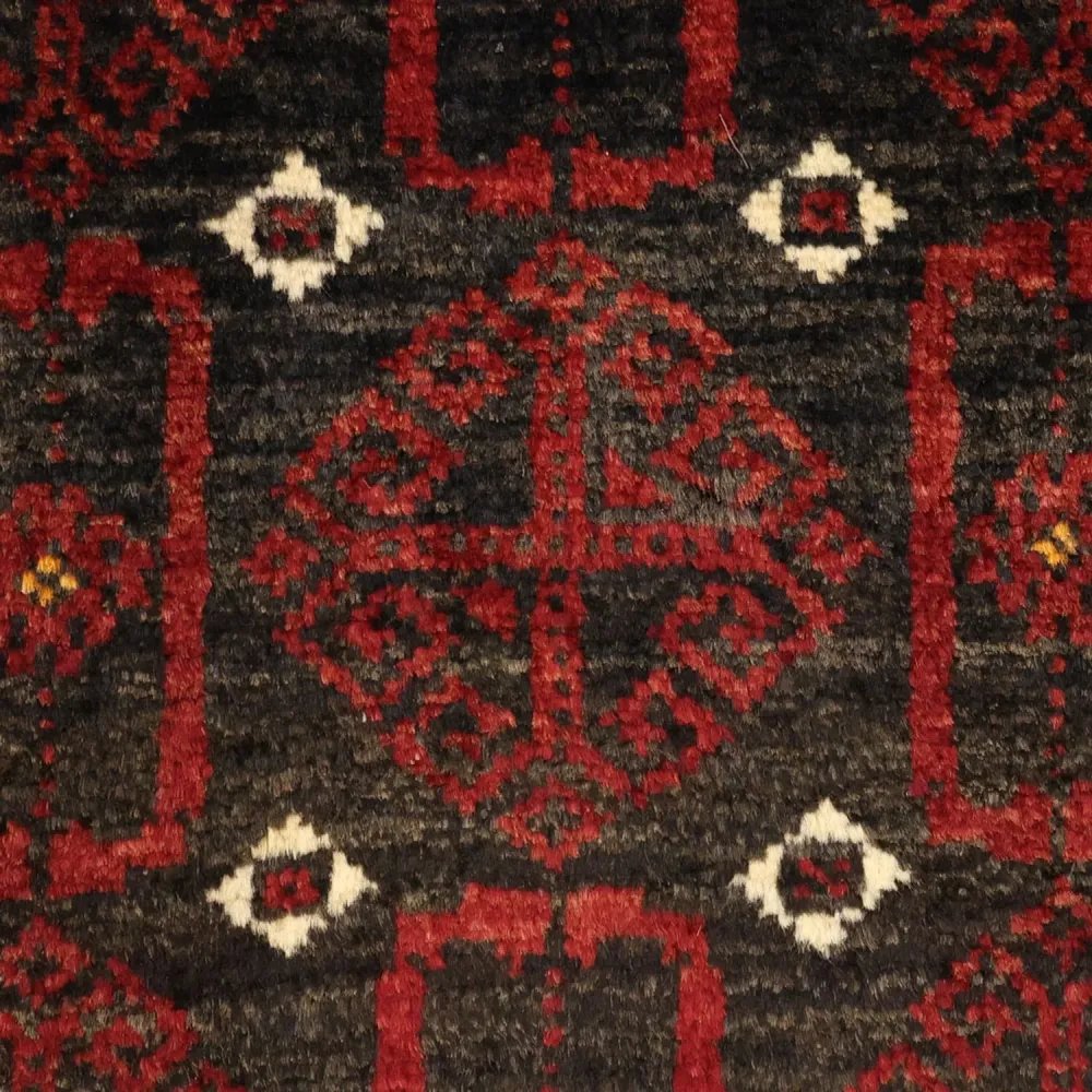 Løper Balutsj-teppe - 196 x 107 cm - mørk rød