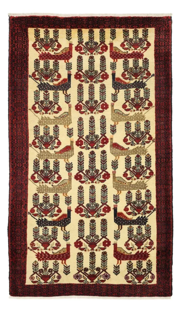 Løper Balutsj-teppe - 196 x 109 cm - beige