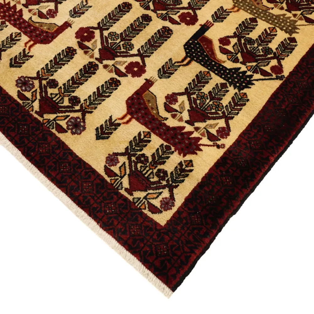 Løper Balutsj-teppe - 196 x 109 cm - beige