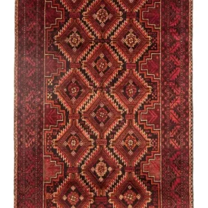 Løper Balutsj-teppe - 196 x 97 cm - flerfarget