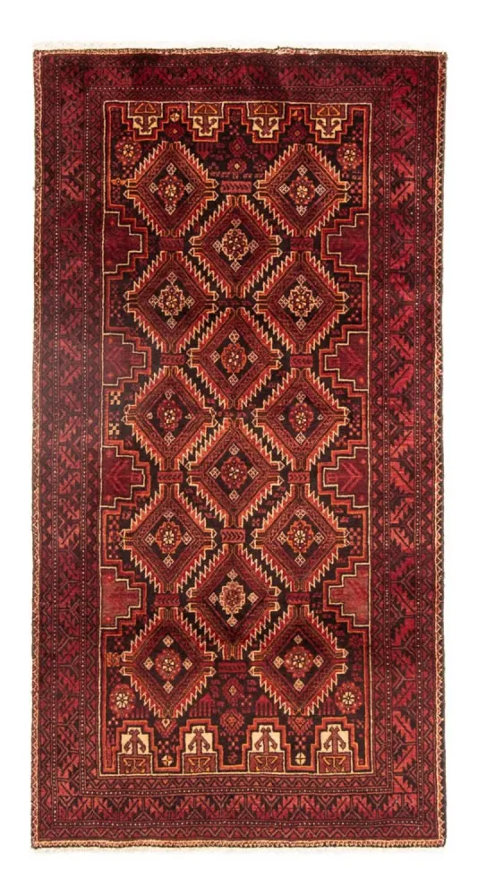Løper Balutsj-teppe - 196 x 97 cm - flerfarget