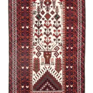 Løper Balutsj-teppe - 197 x 100 cm - beige
