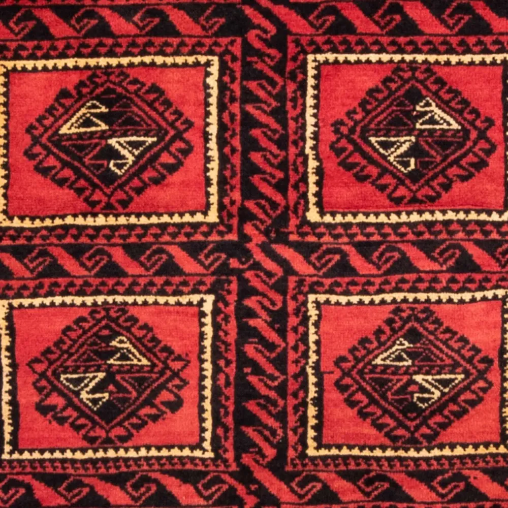 Løper Balutsj-teppe - 198 x 110 cm - rød