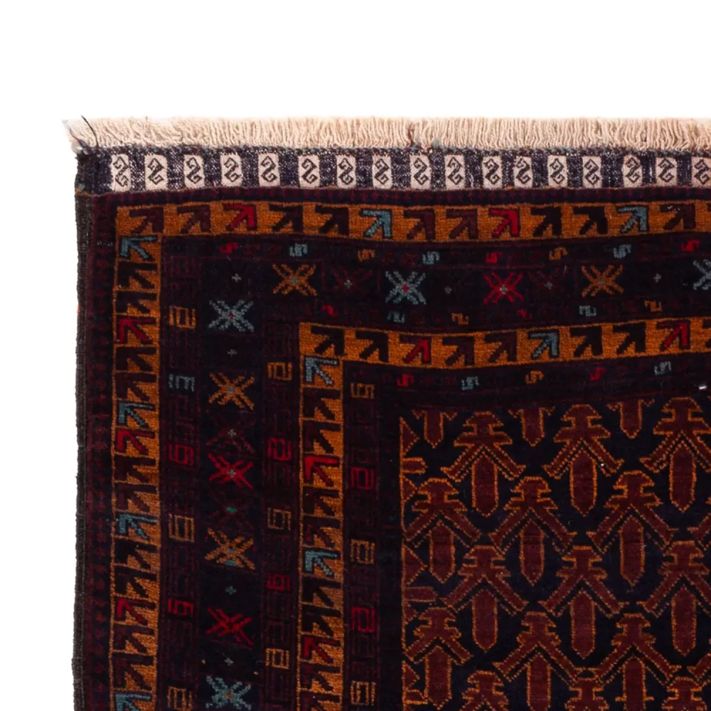 Løper Balutsj-teppe - 200 x 114 cm - mørk rød