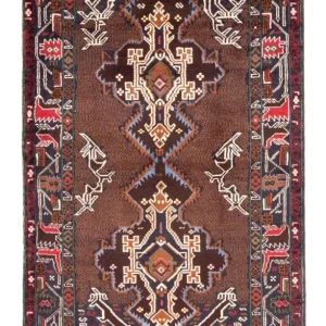 Løper Balutsj-teppe - 201 x 112 cm - lys mocca