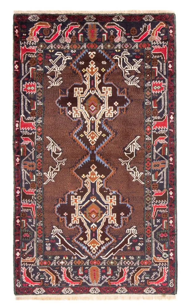Løper Balutsj-teppe - 201 x 112 cm - lys mocca