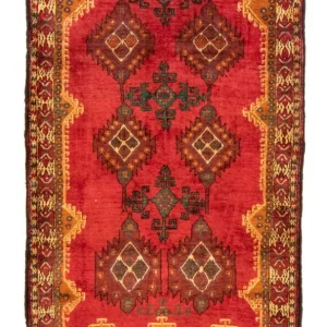 Løper Balutsj-teppe - 202 x 111 cm - rød