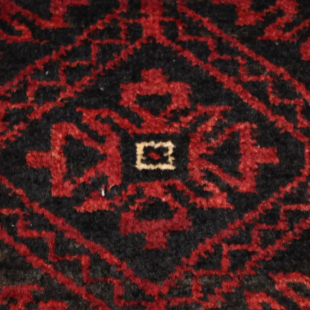 Løper Balutsj-teppe - 203 x 101 cm - mørk rød