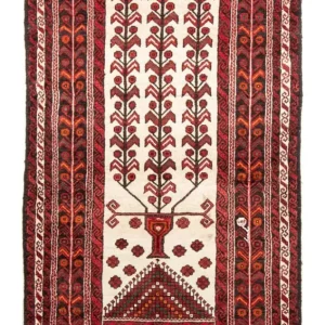 Løper Balutsj-teppe - 204 x 109 cm - beige