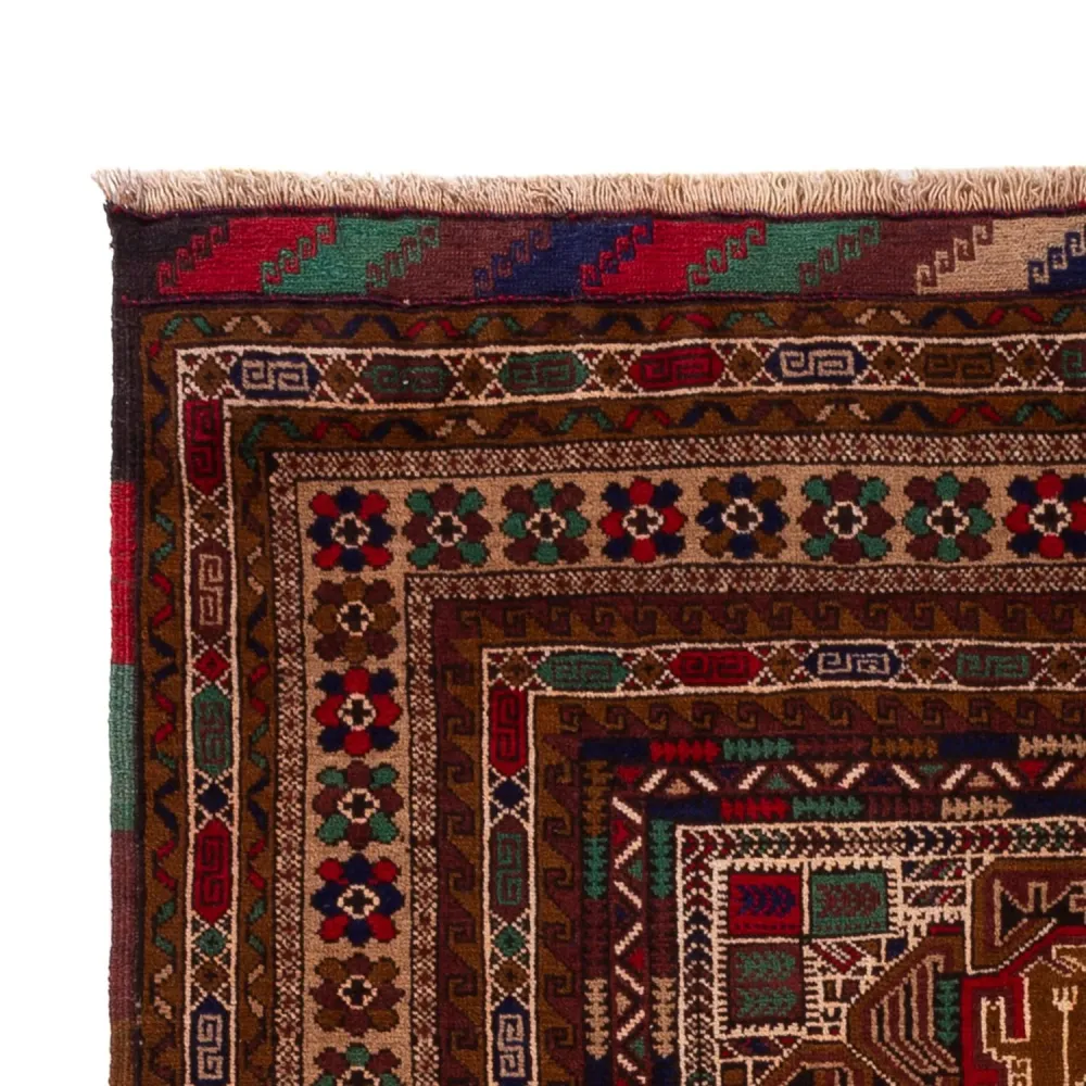 Løper Balutsj-teppe - 204 x 110 cm - mørk beige