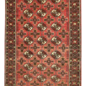 Løper Balutsj-teppe - 205 x 104 cm - rød