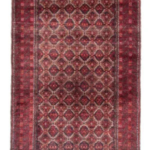 Løper Balutsj-teppe - 206 x 107 cm - rød