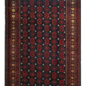 Løper Balutsj-teppe - 207 x 106 cm - mørk rød