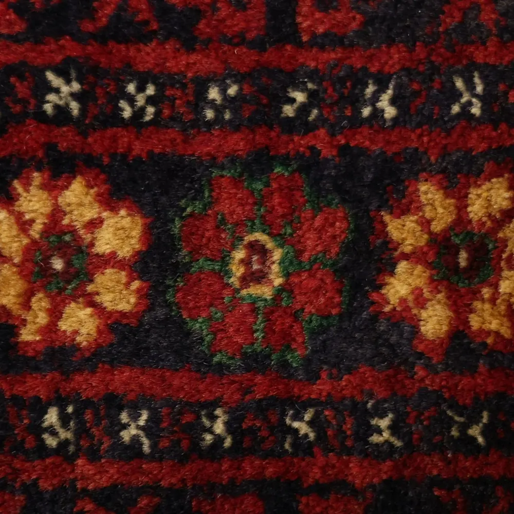 Løper Balutsj-teppe - 207 x 106 cm - mørk rød