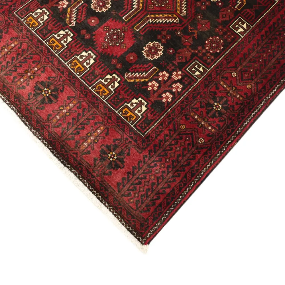 Løper Balutsj-teppe - 210 x 105 cm - mørk rød
