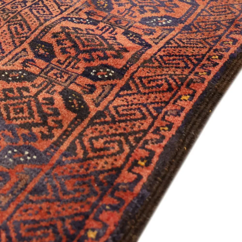 Løper Balutsj-teppe - 215 x 112 cm - mørk rød