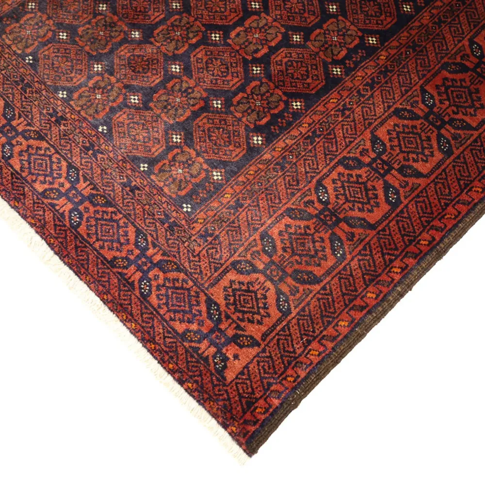 Løper Balutsj-teppe - 215 x 112 cm - mørk rød