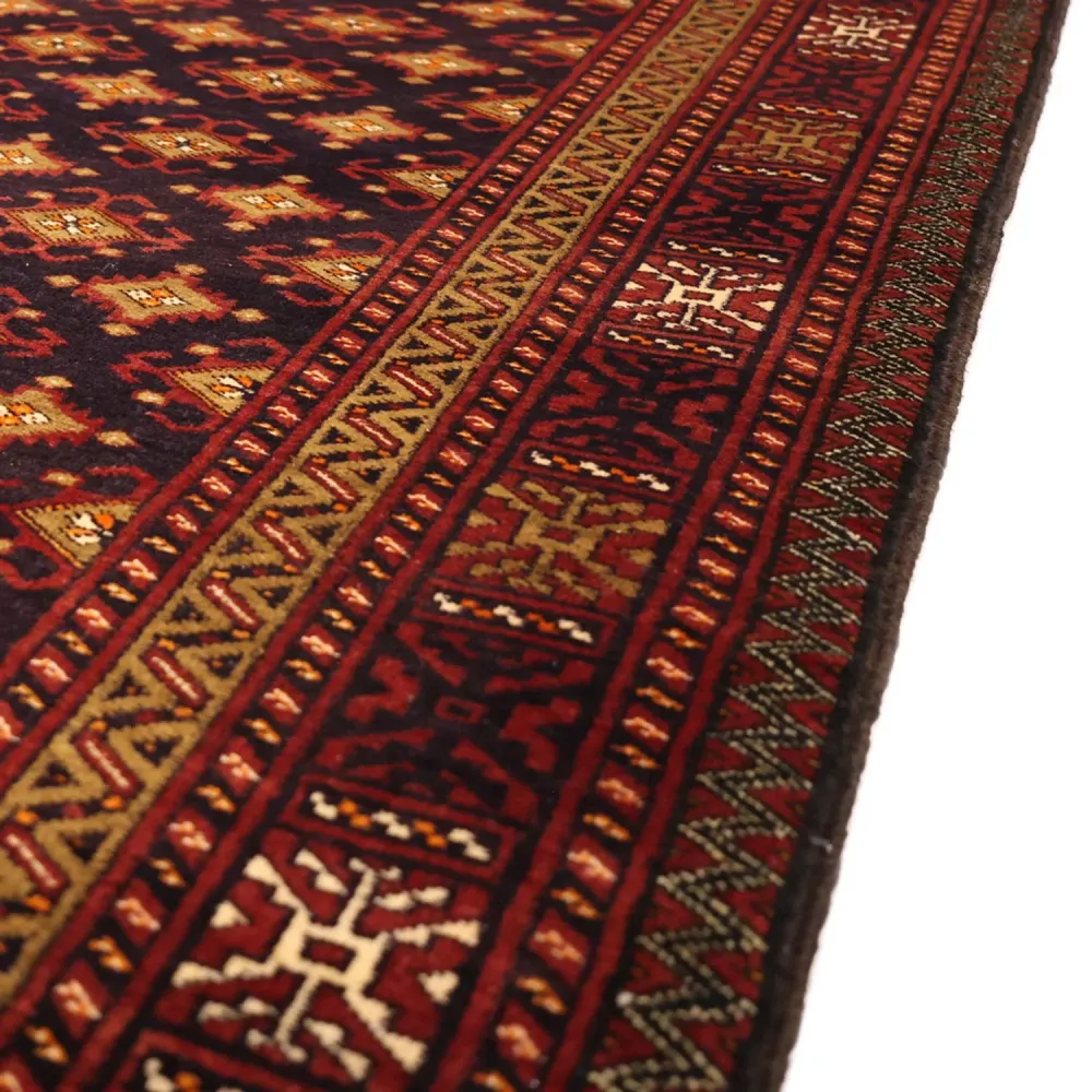 Løper Balutsj-teppe - 220 x 108 cm - mørk brun