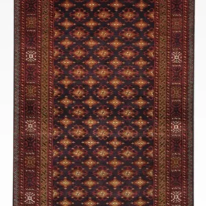 Løper Balutsj-teppe - 220 x 108 cm - mørk brun