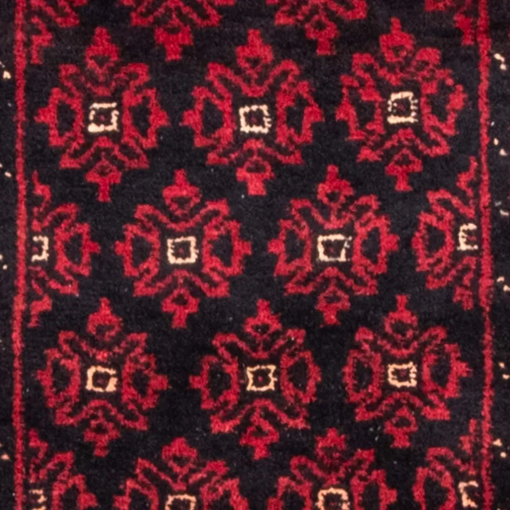 Løper Balutsj-teppe - 222 x 110 cm - mørk rød
