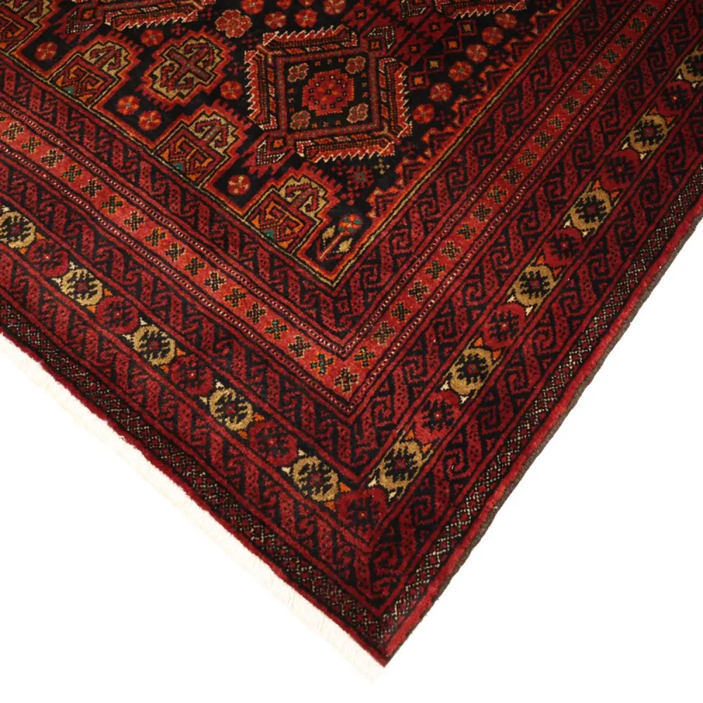 Løper Balutsj-teppe - 223 x 115 cm - mørk rød