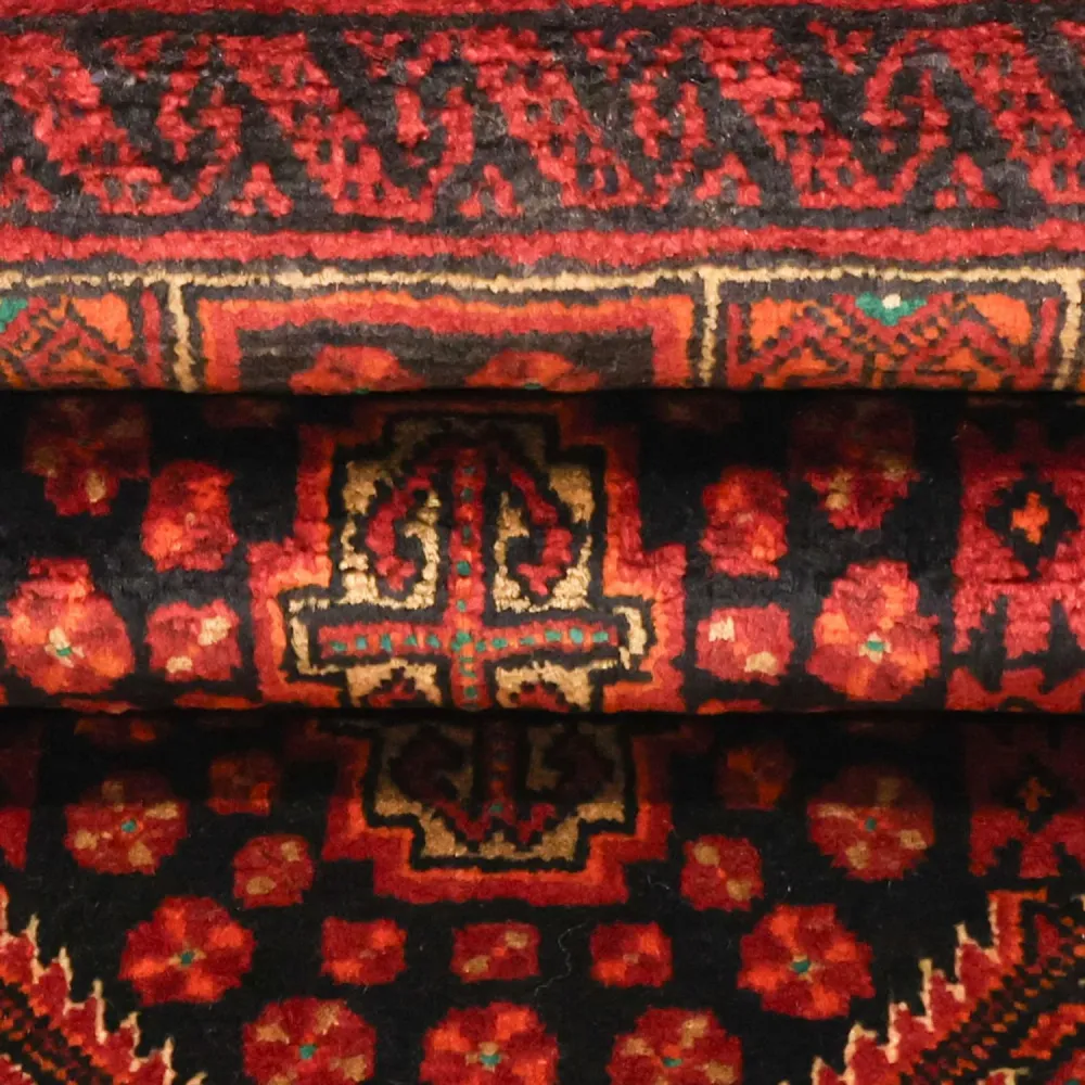 Løper Balutsj-teppe - 223 x 115 cm - mørk rød