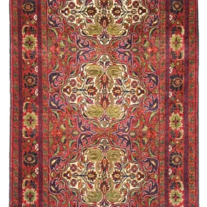 Løper Balutsj-teppe - 223 x 128 cm - mørk rød