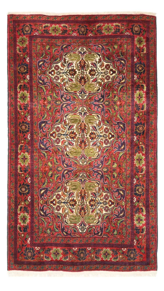 Løper Balutsj-teppe - 223 x 128 cm - mørk rød