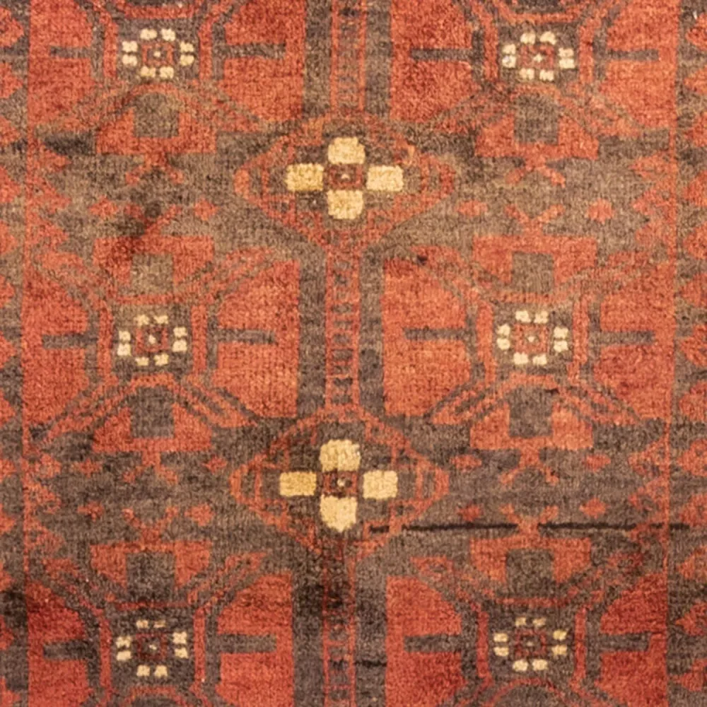 Løper Balutsj-teppe - 225 x 123 cm - lys rød