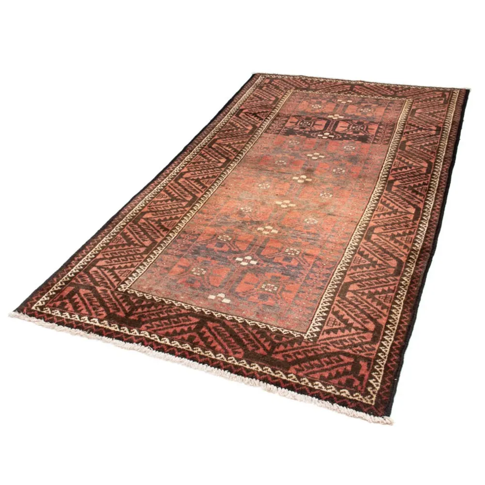 Løper Balutsj-teppe - 225 x 123 cm - lys rød