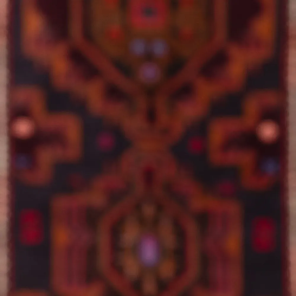 Løper Balutsj-teppe - 227 x 129 cm - mørk rød