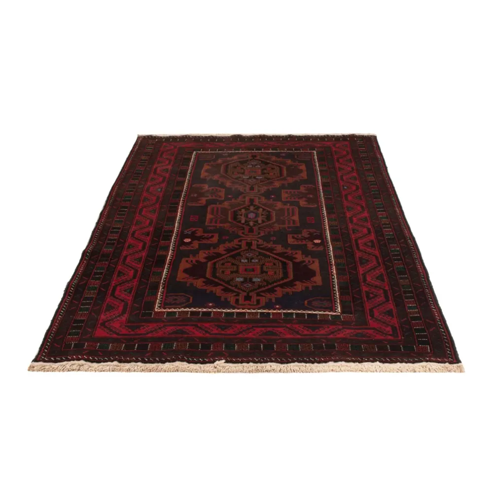 Løper Balutsj-teppe - 227 x 129 cm - mørk rød
