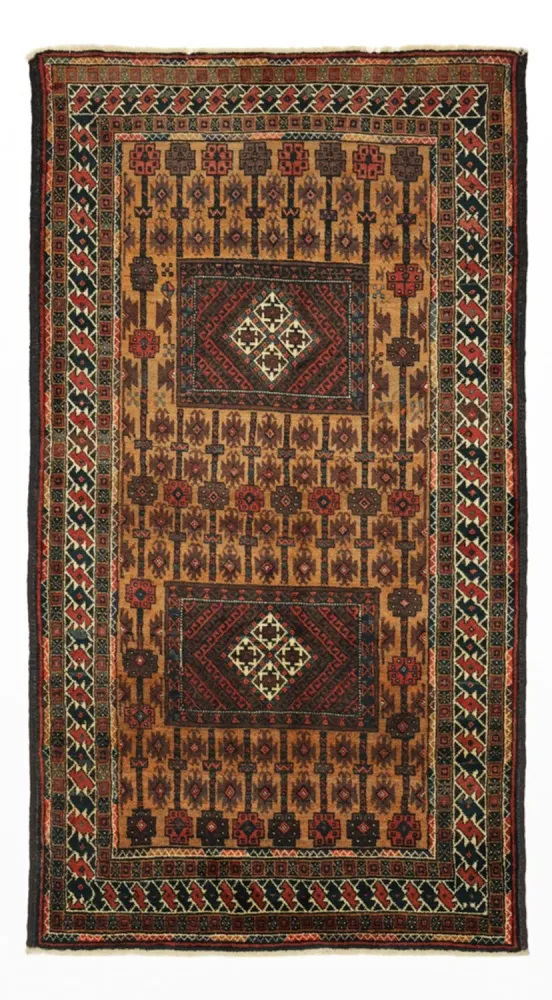 Løper Balutsj-teppe - 230 x 120 cm - brun