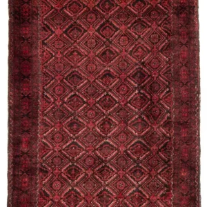 Løper Balutsj-teppe - 230 x 125 cm - rød