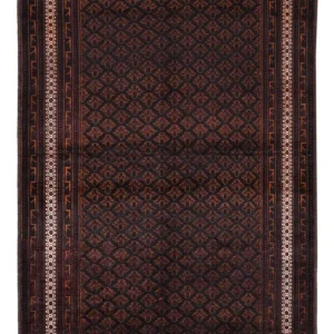 Løper Balutsj-teppe - 236 x 122 cm - mørk brun