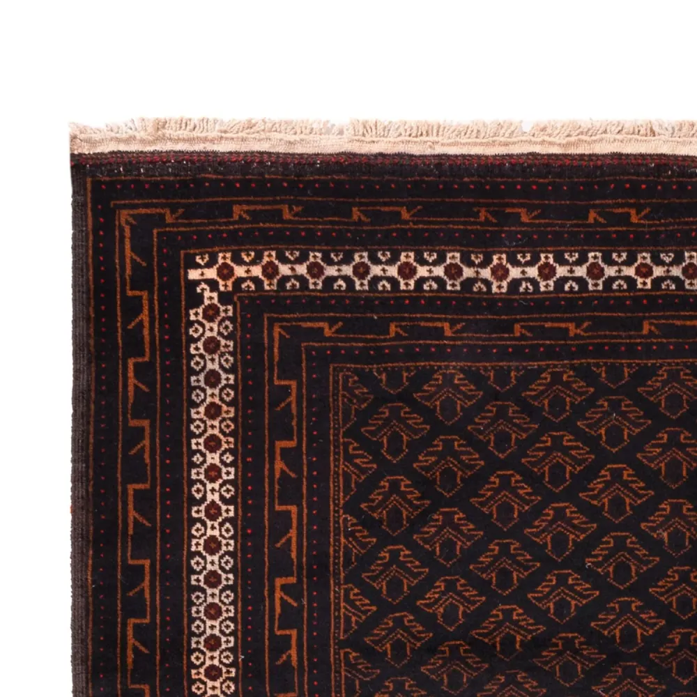 Løper Balutsj-teppe - 236 x 122 cm - mørk brun