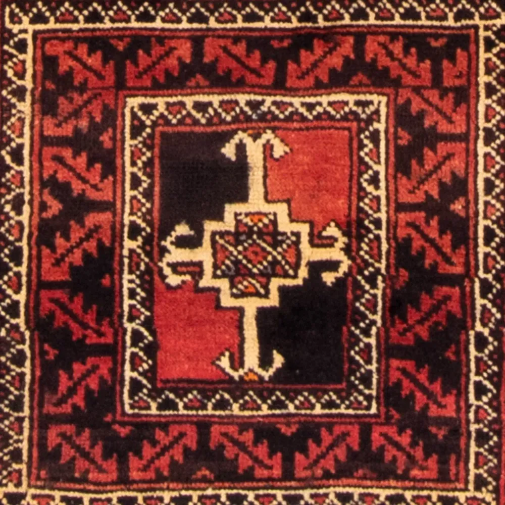 Løper Balutsj-teppe - 236 x 127 cm - rød