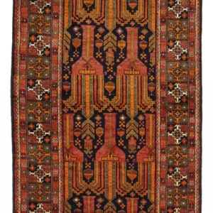 Løper Balutsj-teppe - 237 x 113 cm - terrakotta