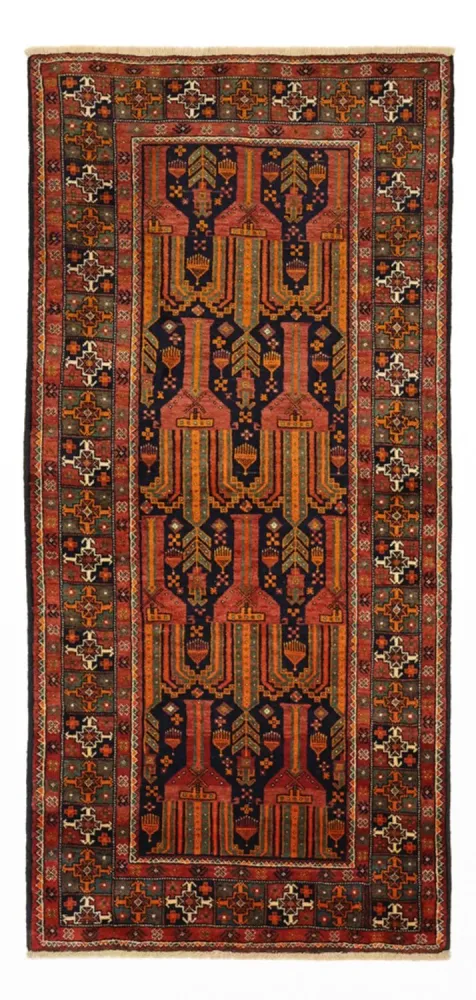 Løper Balutsj-teppe - 237 x 113 cm - terrakotta