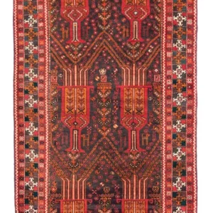 Løper Balutsj-teppe - 239 x 111 cm - rust