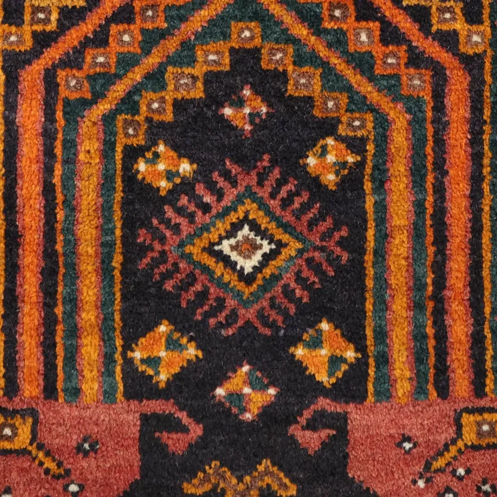Løper Balutsj-teppe - 249 x 113 cm - mørkeblå