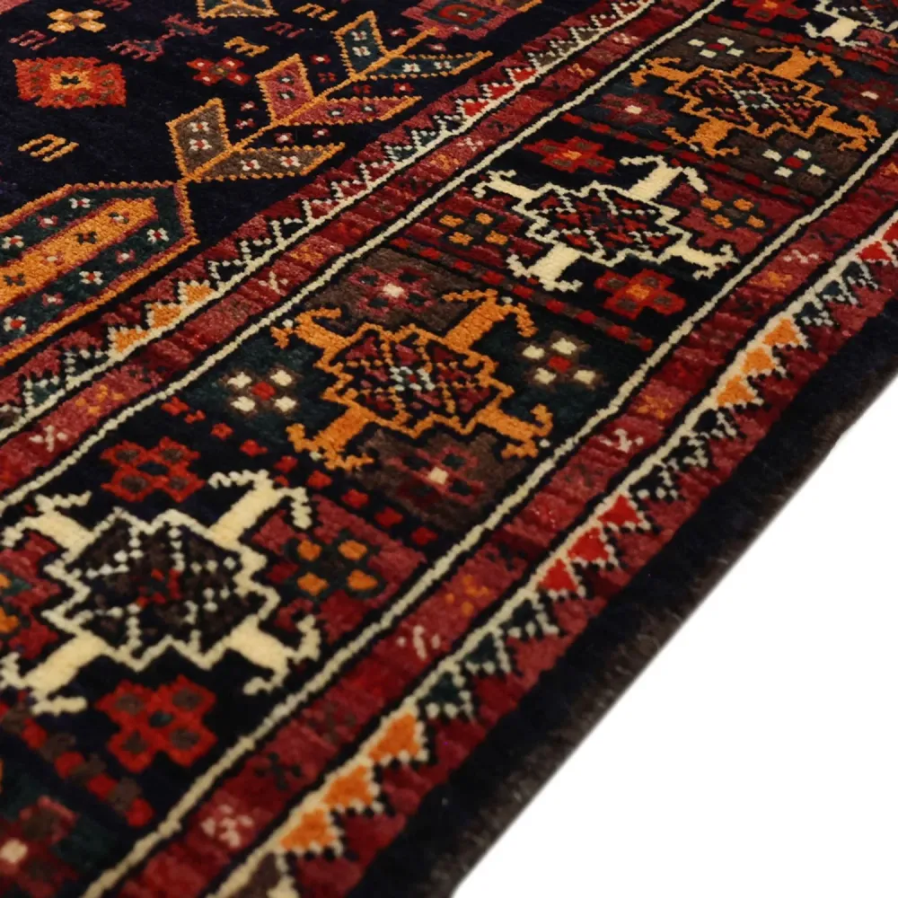 Løper Balutsj-teppe - 251 x 128 cm - mørk rød