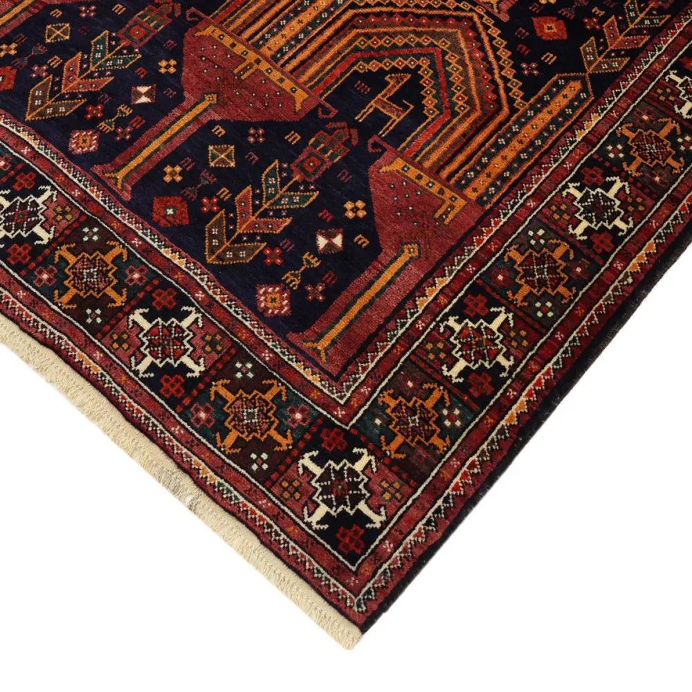 Løper Balutsj-teppe - 251 x 128 cm - mørk rød